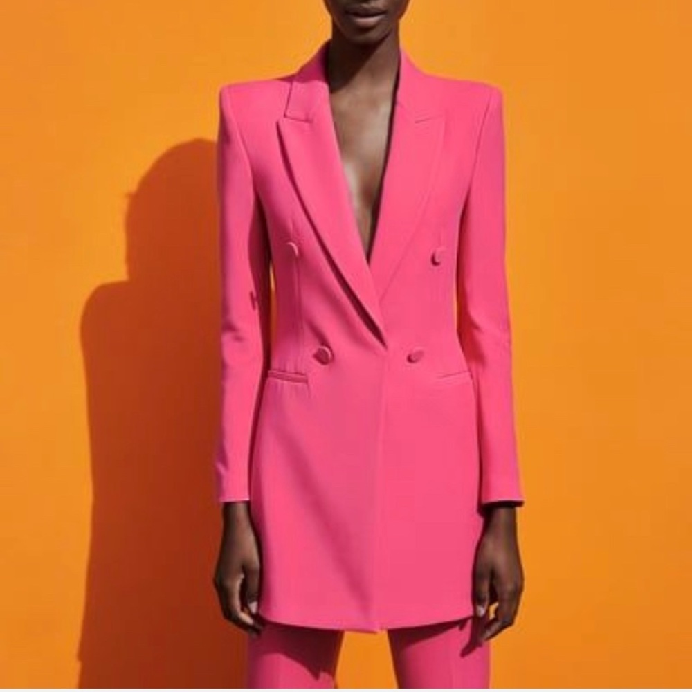 Zara pink Blazer never worn
